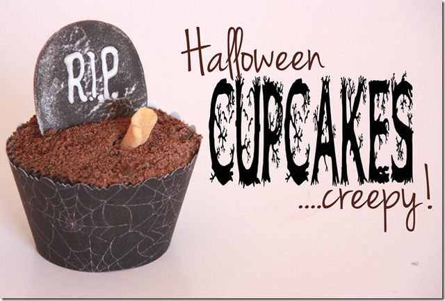 ….litt annerledes Halloween Cupcakes! hihi.