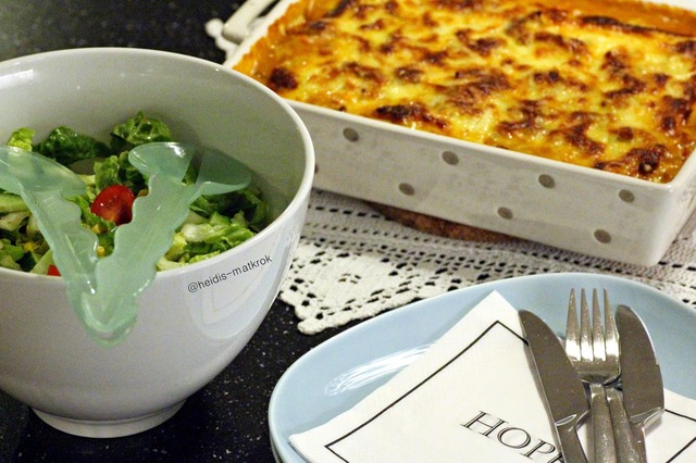 HJEMMELAGET LASAGNE med makaroni