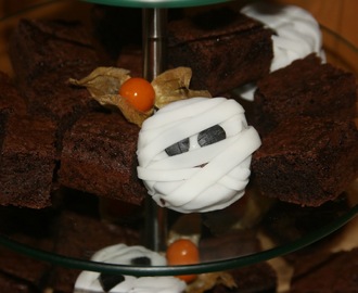 Skumle brownies og kurvfest til Halloween