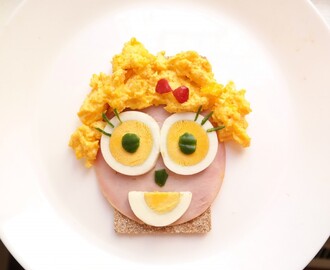Smilende egg til frokost