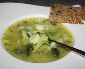 Rask blomkål og brokkolisuppe