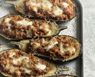 Recipe Room  »  Italian-style stuffed aubergines