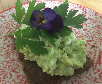 Avocadorøre med cottage cheese, lett og god lunsj på null tid.