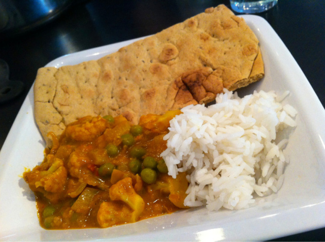 Vegetarisk currygryte med linser og blomkål