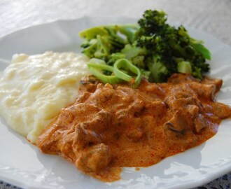 En (ganske) klassisk Biff Stroganoff