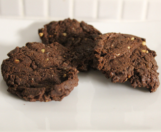 Oppskrift på mørke glutenfrie sjokoladecookies