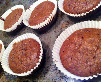 Sjokolademuffins uten sukker og hvetemel (lowcarb-style, kan også brukes til sjokoladekake)