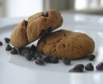 Peanut butter cookies med sjokolade biter