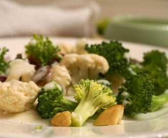 Råkostsalat med blomkål og brokkoli - en sunn fristelse