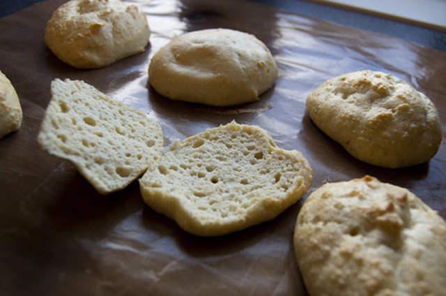 White bread buns