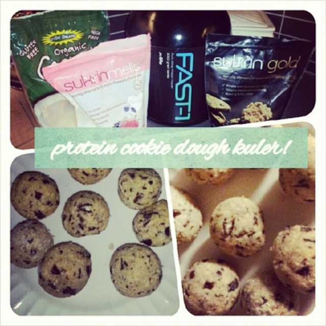 Cookie dough protein kuler!