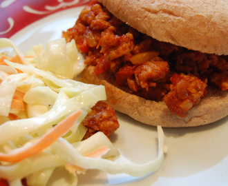 American dinner: Sloppy Joe's