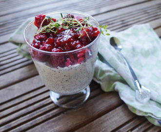 Lavkarbo chiagrøt med cottage cheese