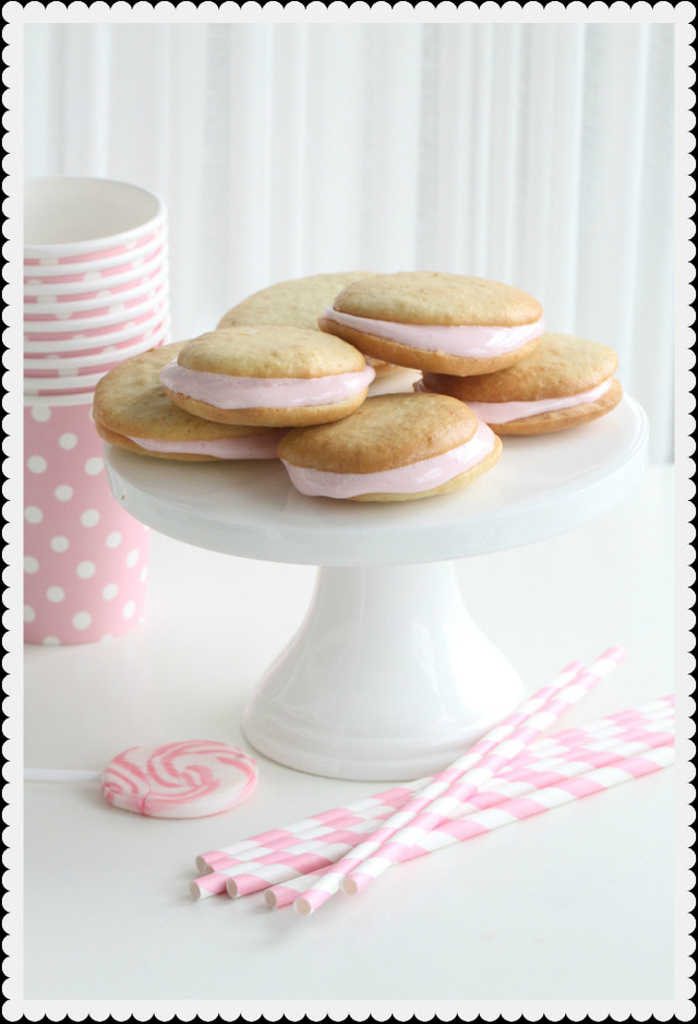 Raspberry Marshmallows Honey Cookies