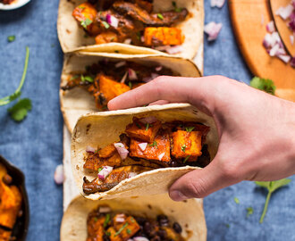 Saucy Portobello & Butternut Squash Tacos