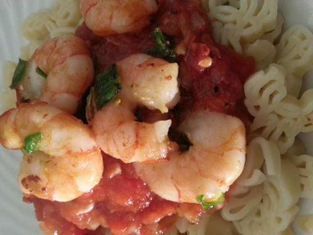 PASTA MED TOMATSAUS OG SCAMPI