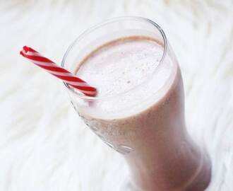 Homemade chocolate milkshake