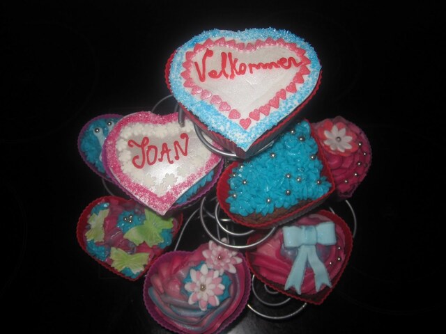 Hjerte Cupcakes
