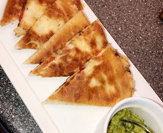 Kylling quesadillas med guacamole