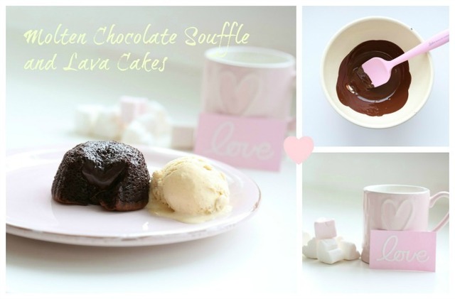 Molten Chocolate Souffle and Lava Cakes