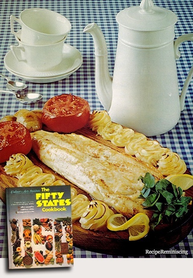 Planked Fish Fillet Dinner / Fiskefiletmiddag På En Fjel