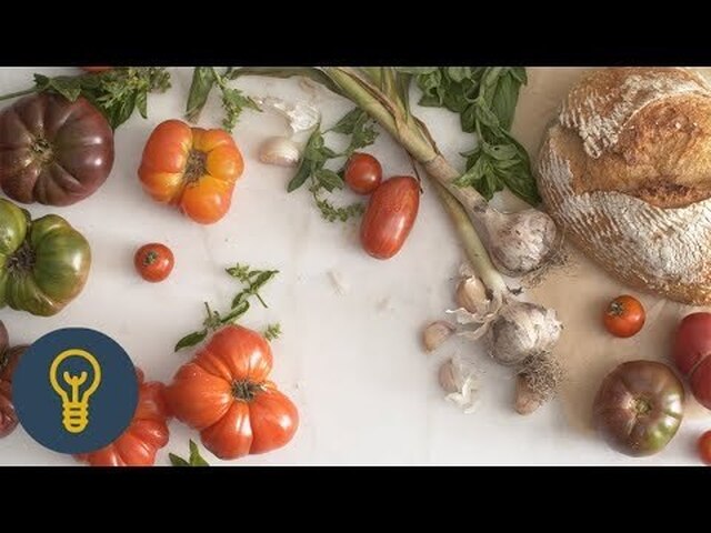 Tomatsalat på italiensk