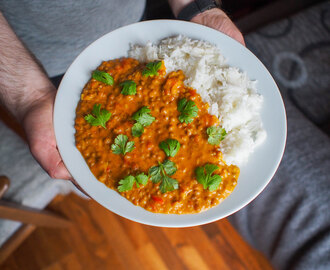 Linsegryte med kokosmelk (vegansk)