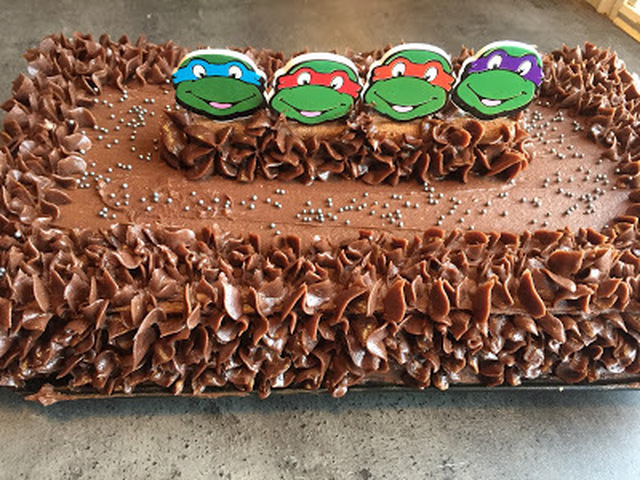 Sjokoladekake Teenage Mutant Ninja Turtle