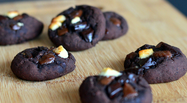 Sukkerfrie trippel chocolate brownies-cookies