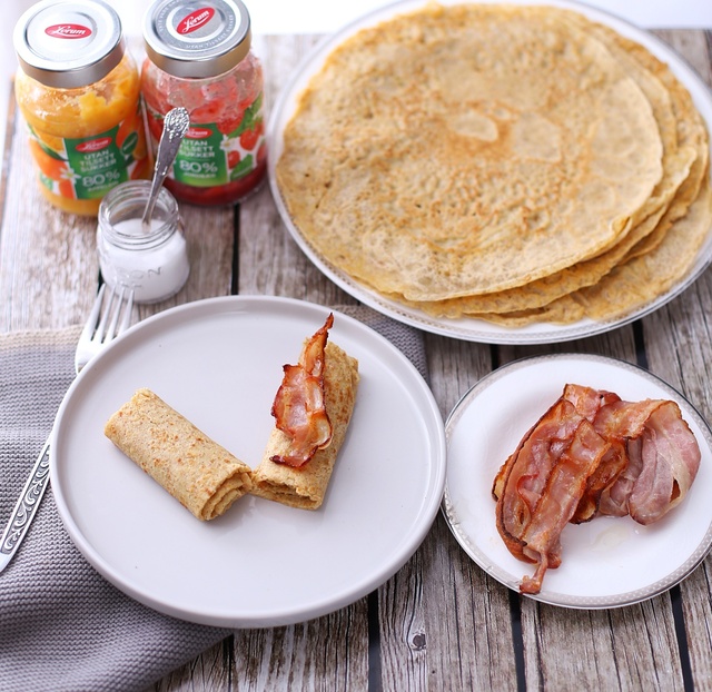 Grove pannekaker med bacon + tar du utfordringen?