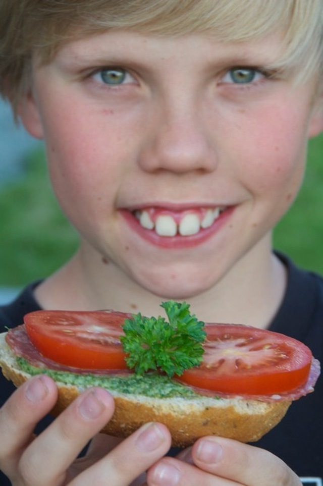 Persillepesto - en enkel lunsj