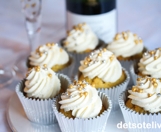 Champagne White Chocolate Cupcakes