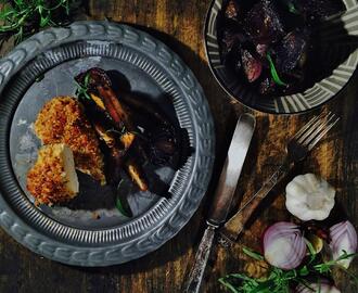 Baked Parmesan Breaded Chicken & Balsamic Roasted Potatoes