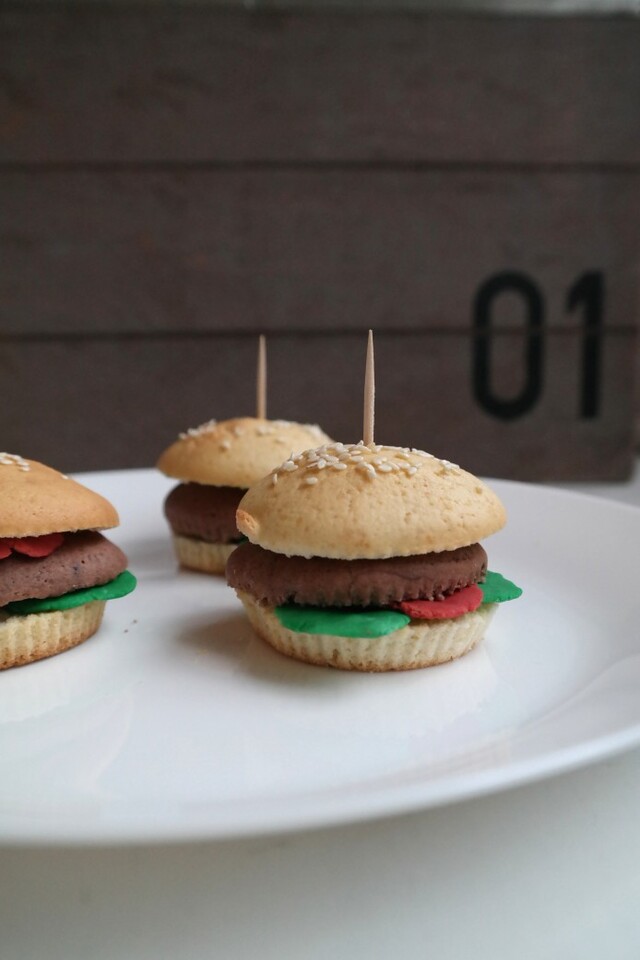 Kreative Burger-Muffins