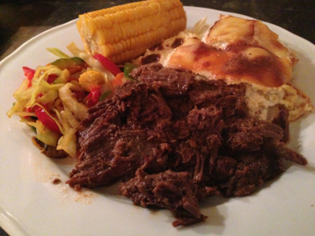 Pulled Beef - revet oksekjøtt - smakfull og enkel middag.