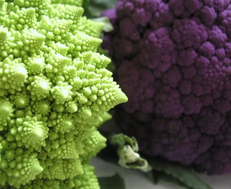 Lilla Blomkål og Romanesco med Sitronmelisse Pesto