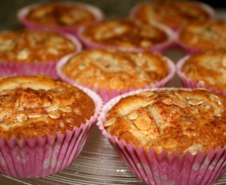 Høstens cupcakes med eple,musli og kanel