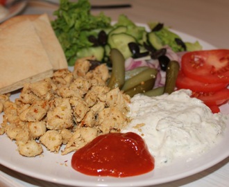 Kylling gyro med tzatziki