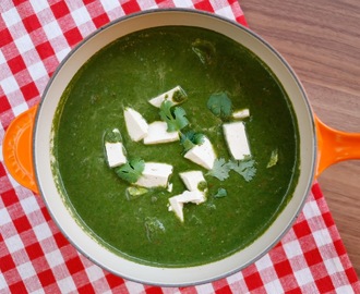 "Palak tofu" - vegansk palak paneer