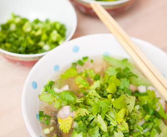 Vietnamesisk kyllingsuppe med squash