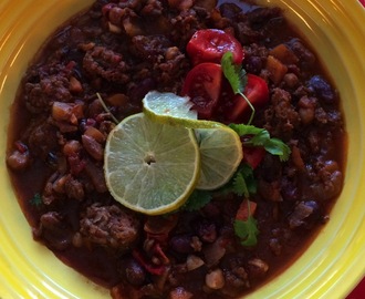 Chili con Carne med sjokolade