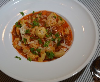 Minestronesuppe med tortellini