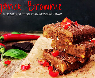 Brownie med søtpotet (no bake, yay)