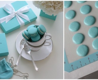 Tiffany blue macarons