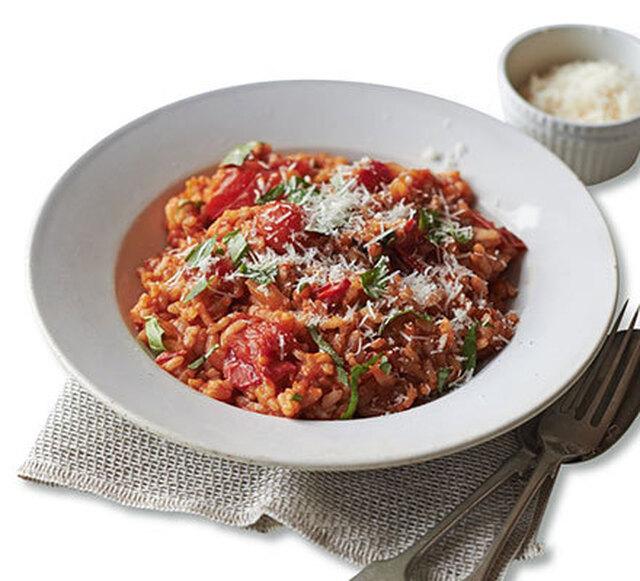 Kremet tomatrisotto