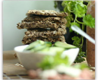 Knallgode glutenfrie havreknekkebrød med havsalt!