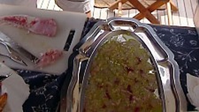 Sashimi på Capraia-vis