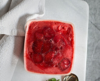 Jordbærsorbet