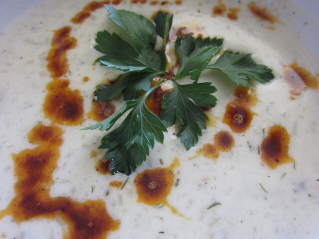 Blomkålsuppe med tyrkisk vri