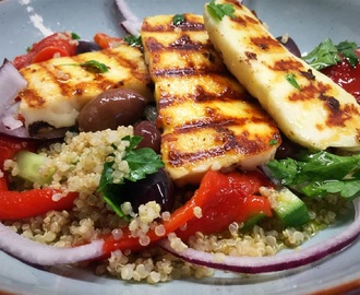 Halloumi, quinoa, salat?